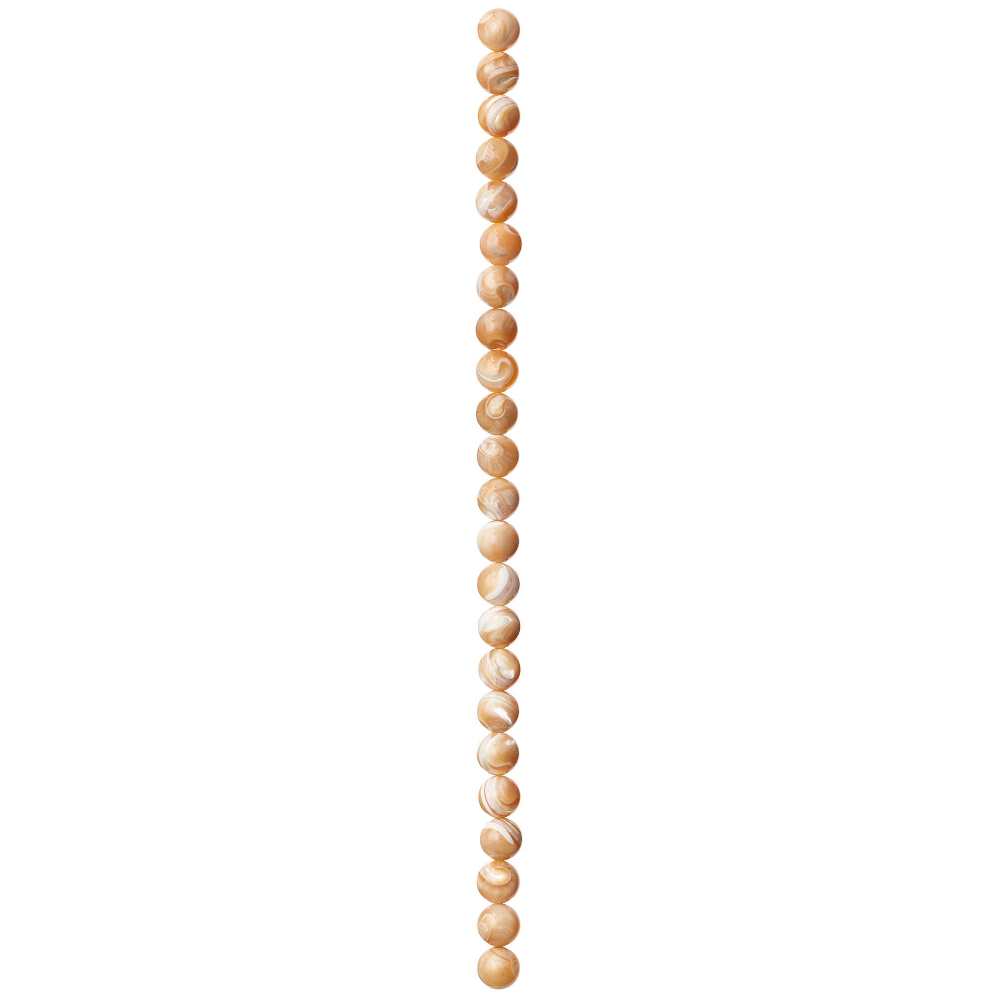 Natural Mother of Pearl Round Beads, 9mm by Bead Landing™